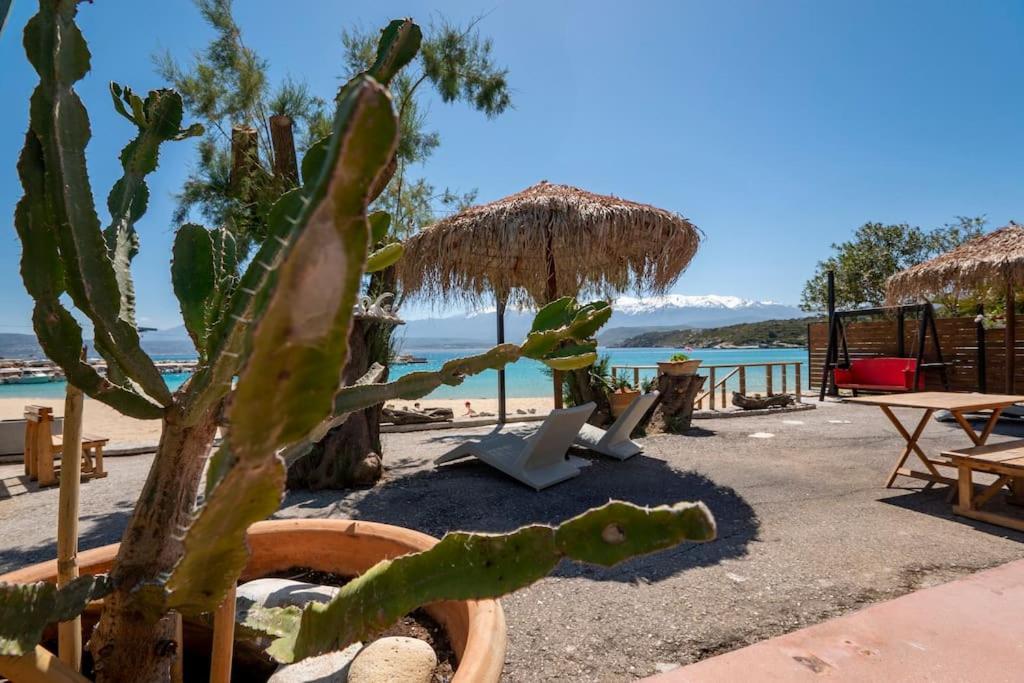 Sea And Sun Metaxy Mas, Brand-New, Beachfront ! Chania  Exterior photo